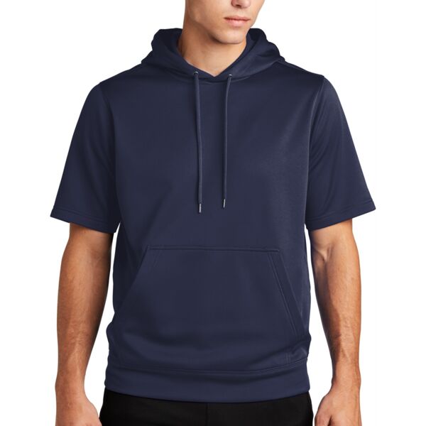 Sport Wick ® Fleece Short Sleeve Hooded Pullover Thumbnail
