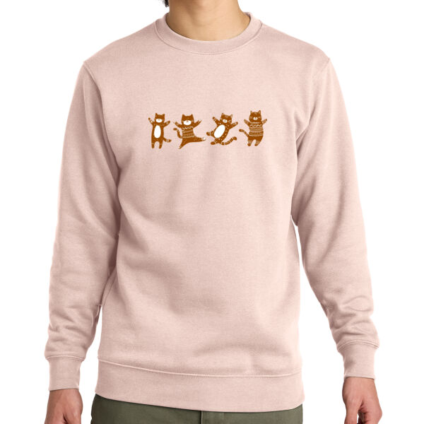 Gingerbread Cookie Cats Crewneck Sweatshirt Thumbnail