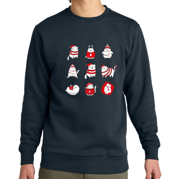 Christmas Pets Crewneck Sweatshirt  Thumbnail