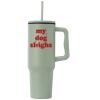 40 oz. Stainless Steel Tumbler with Plastic Liner and Straw Thumbnail